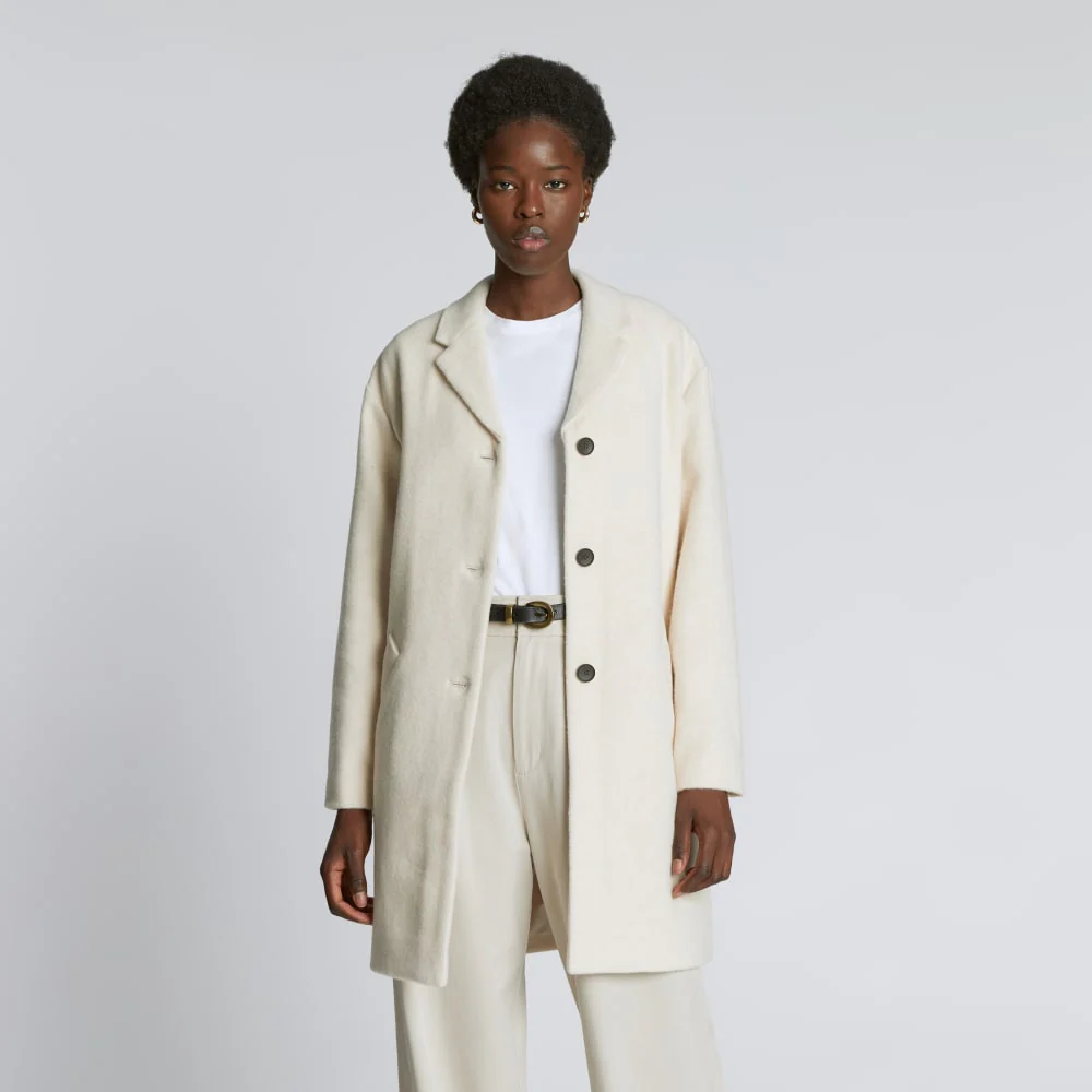 The Italian ReWool® Cocoon Coat | Cream
