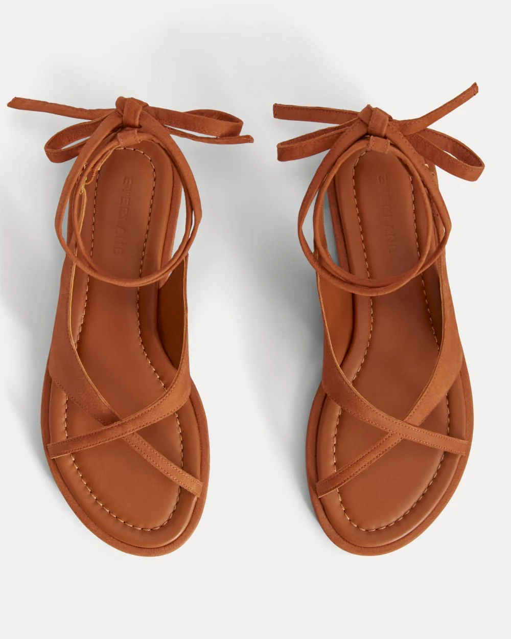 The Leather Crisscross Sandal | Cinnamon