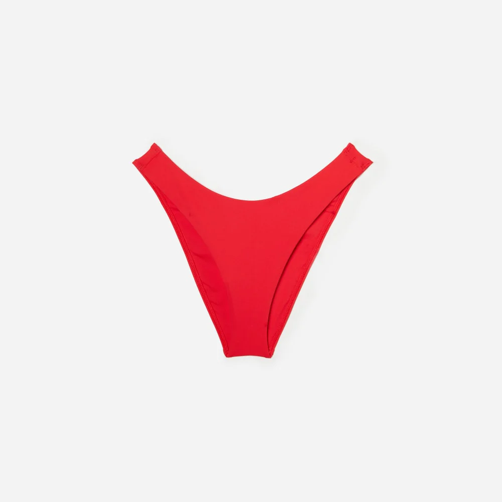 The Thigh-High Bikini Bottom | Bright Red