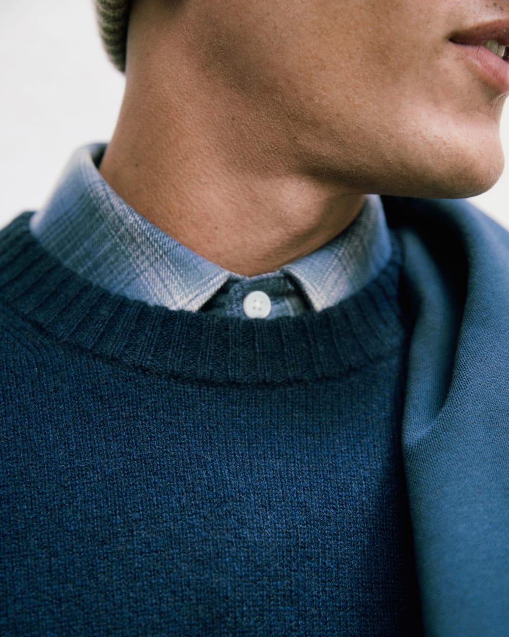 Brushed Flannel Shirt | Blue Ombre Plaid