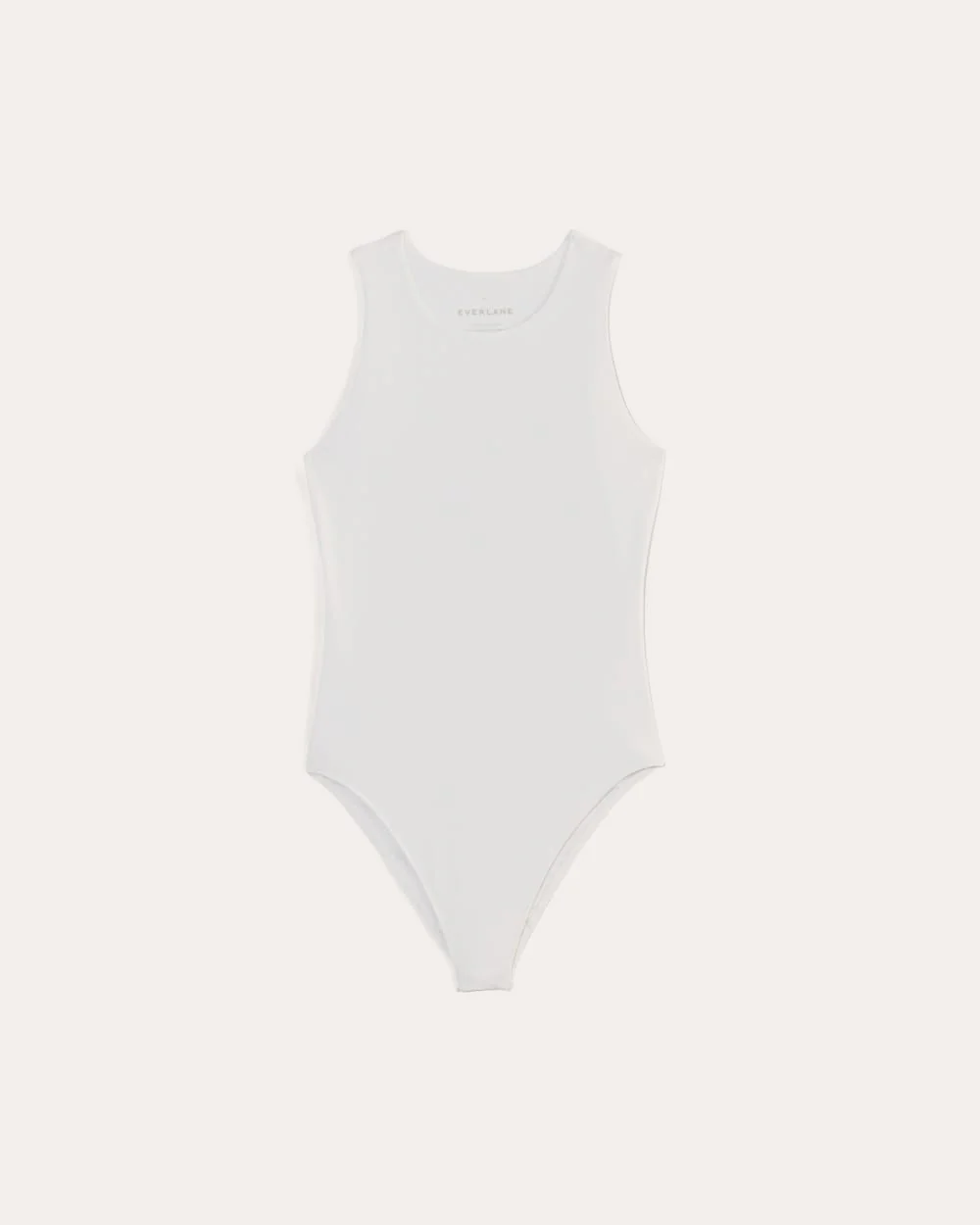 The Cutaway Tank Bodysuit | White | Bikini