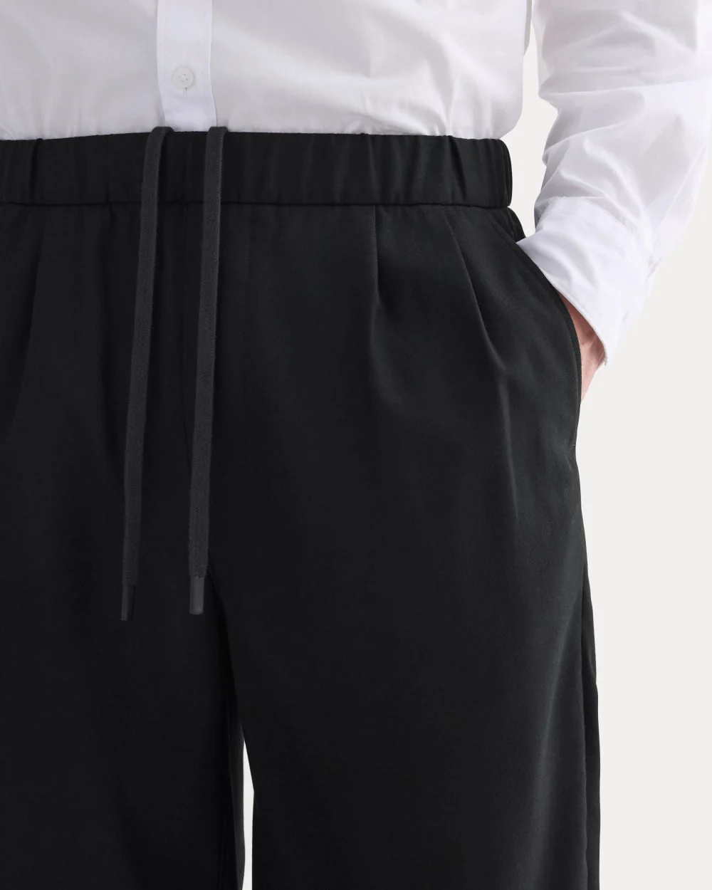 Pleated Trouser in Tailor Twill |  Black