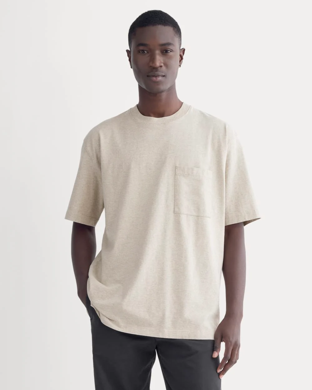 Oversized Classic Tee | Heathered Oatmeal