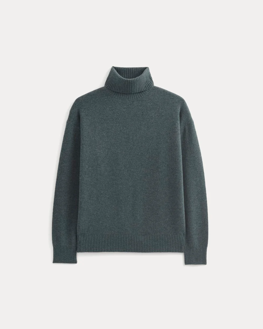 Luxe Merino Relaxed Turtleneck | Heather Midnight Navy