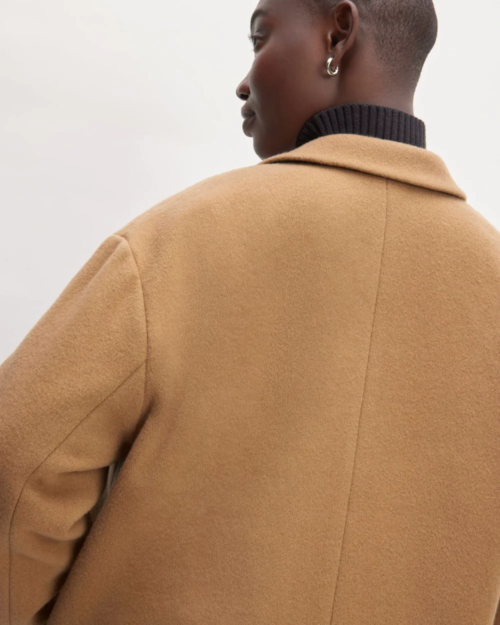 The Italian ReWool® Cocoon Coat | Camel