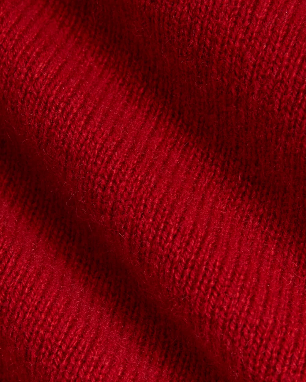 The Boxy Crew in Cashmere | Berry Red