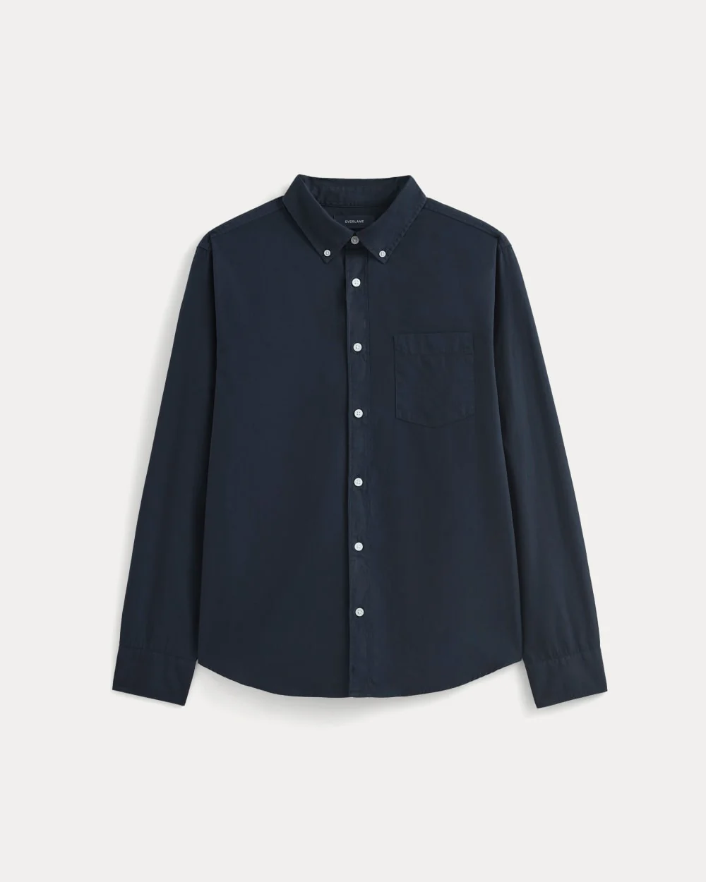 Washed Poplin Shirt | Navy