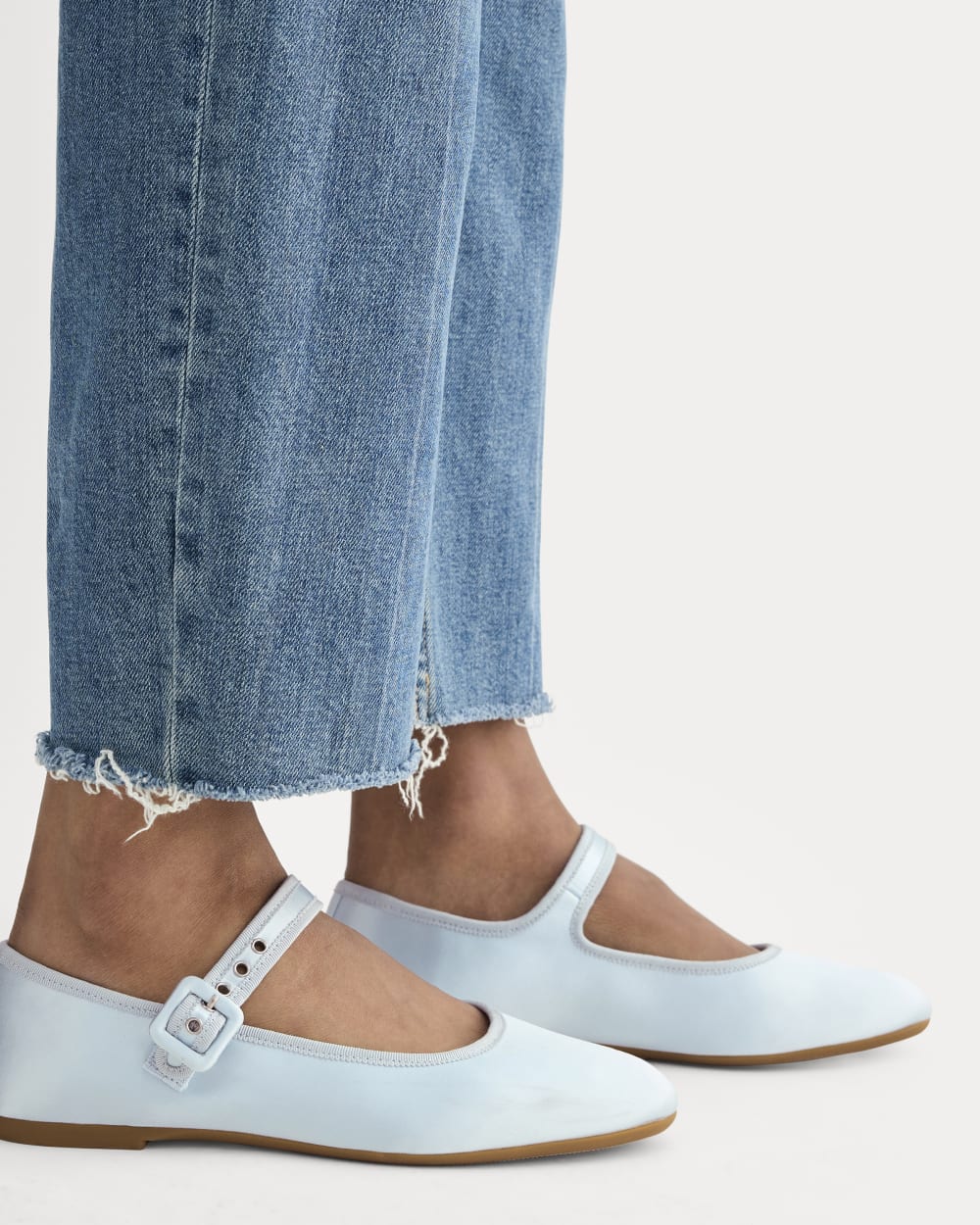 The Day Buckle Mary Jane | Robin Blue Satin