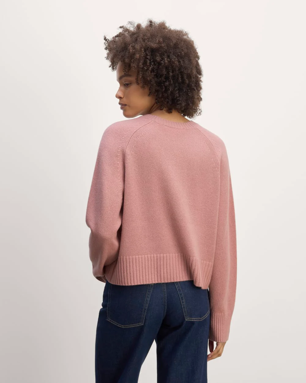 The Boxy Crew in Cashmere | Clay Pink