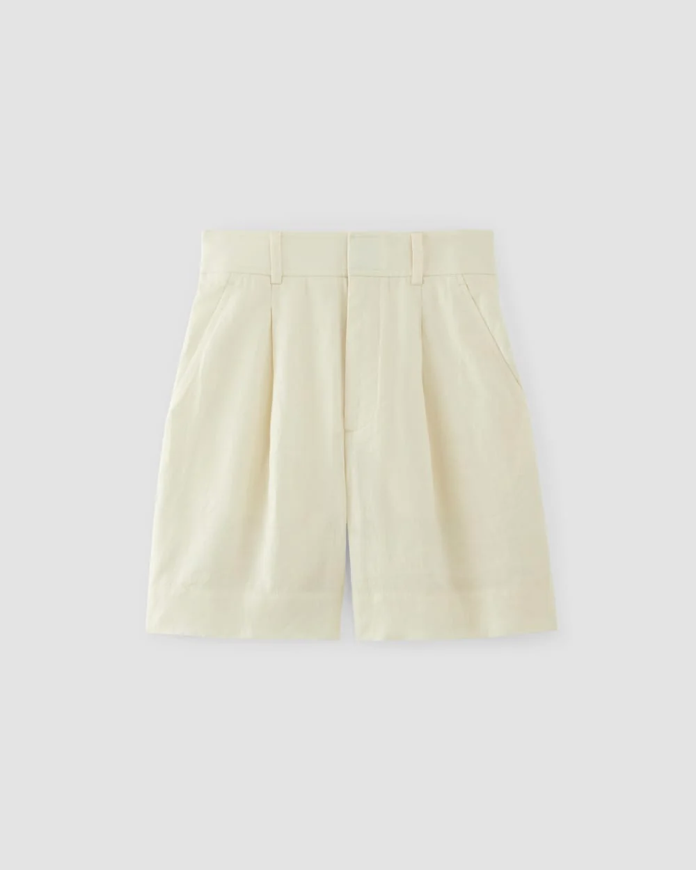 The Linen Way-High® Drape Short | Bone