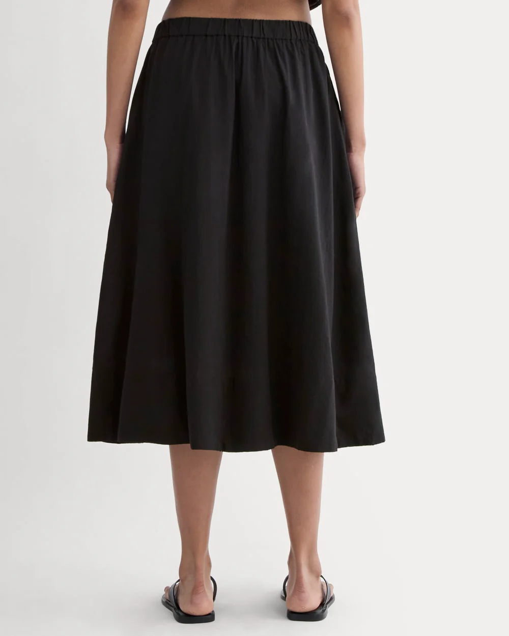 The Gauze Tiered Skirt | Black