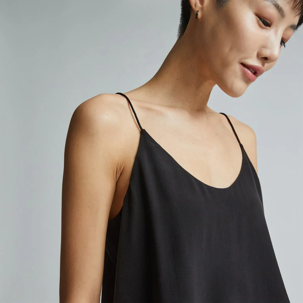 The Washable Clean Silk Cami | Black