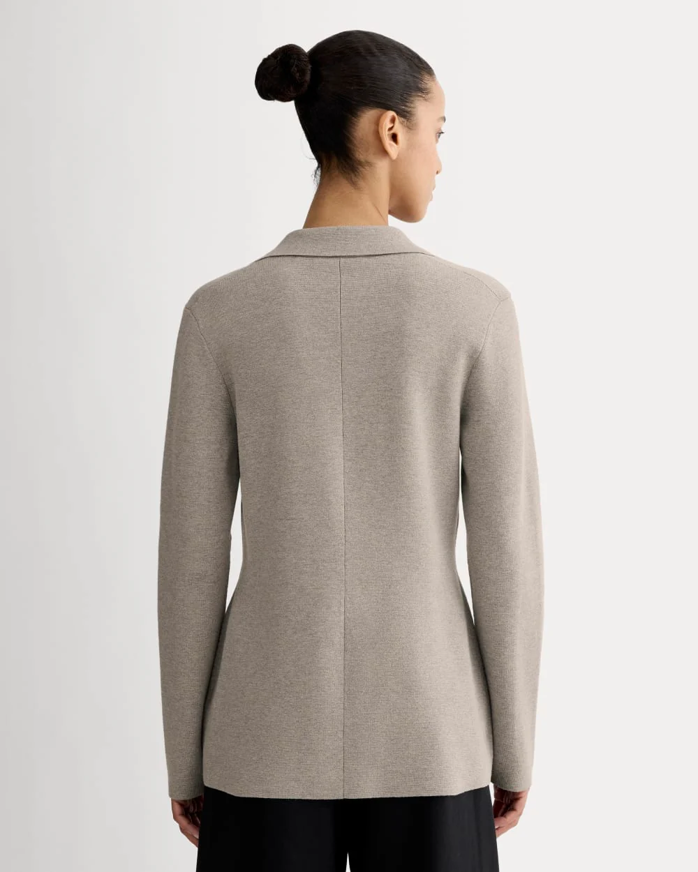 The Knit Blazer | Light Heathered Grey