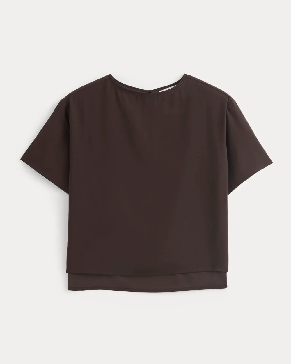 Drapey Crepe Top | Dark Chocolate