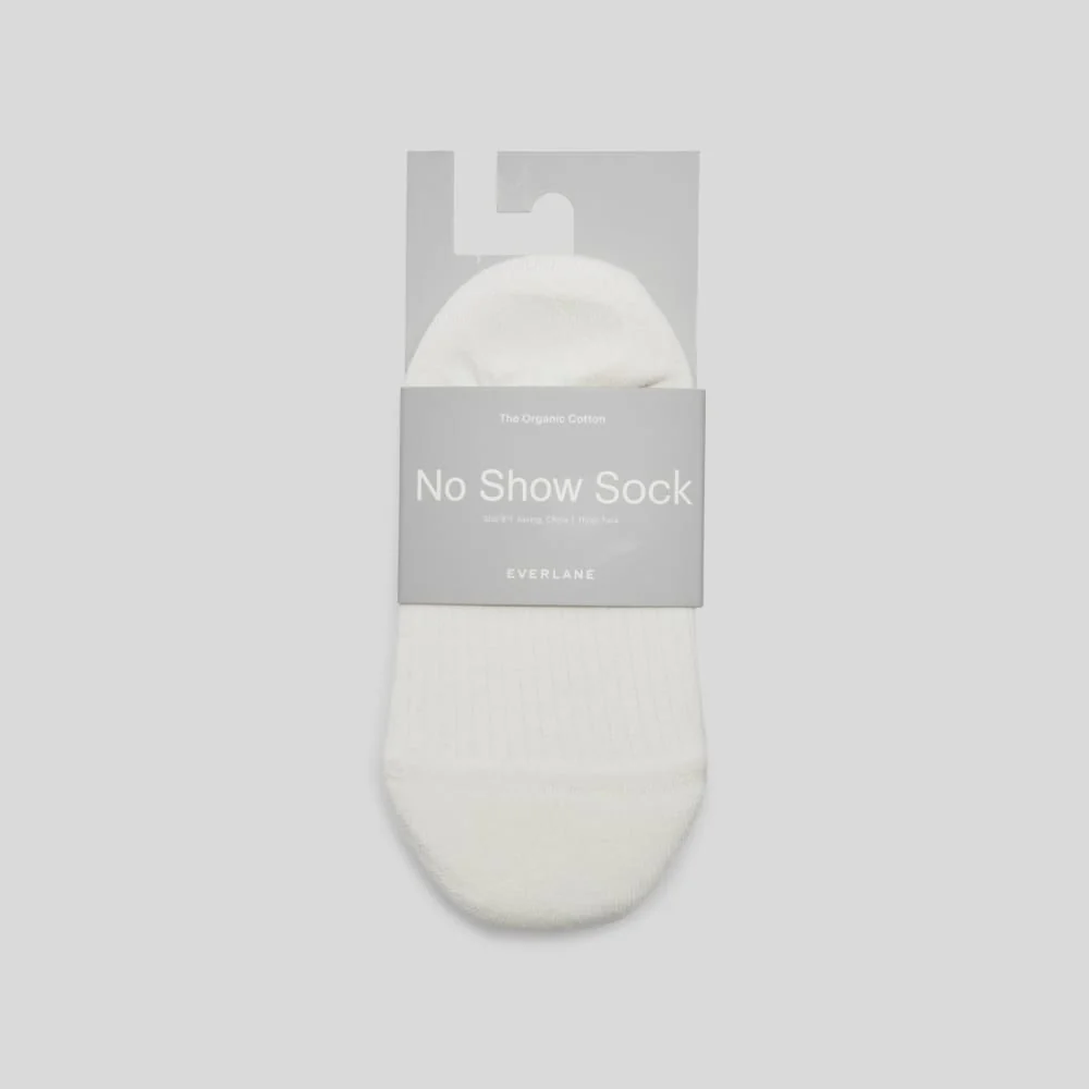 The Organic Cotton No-Show Sock 3-Pack | White