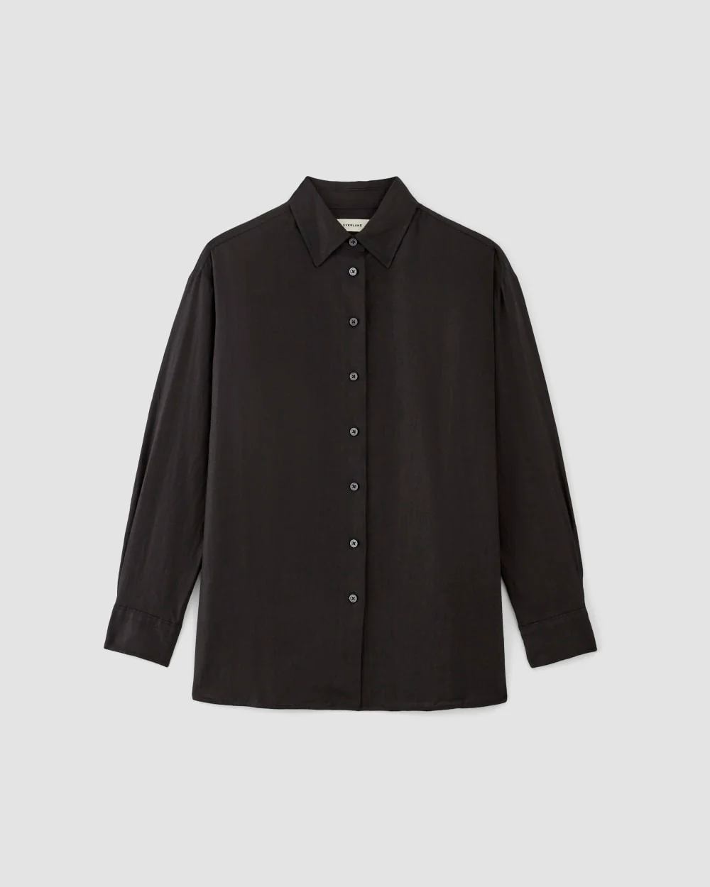 The Boyfriend Shirt in Linen | Black