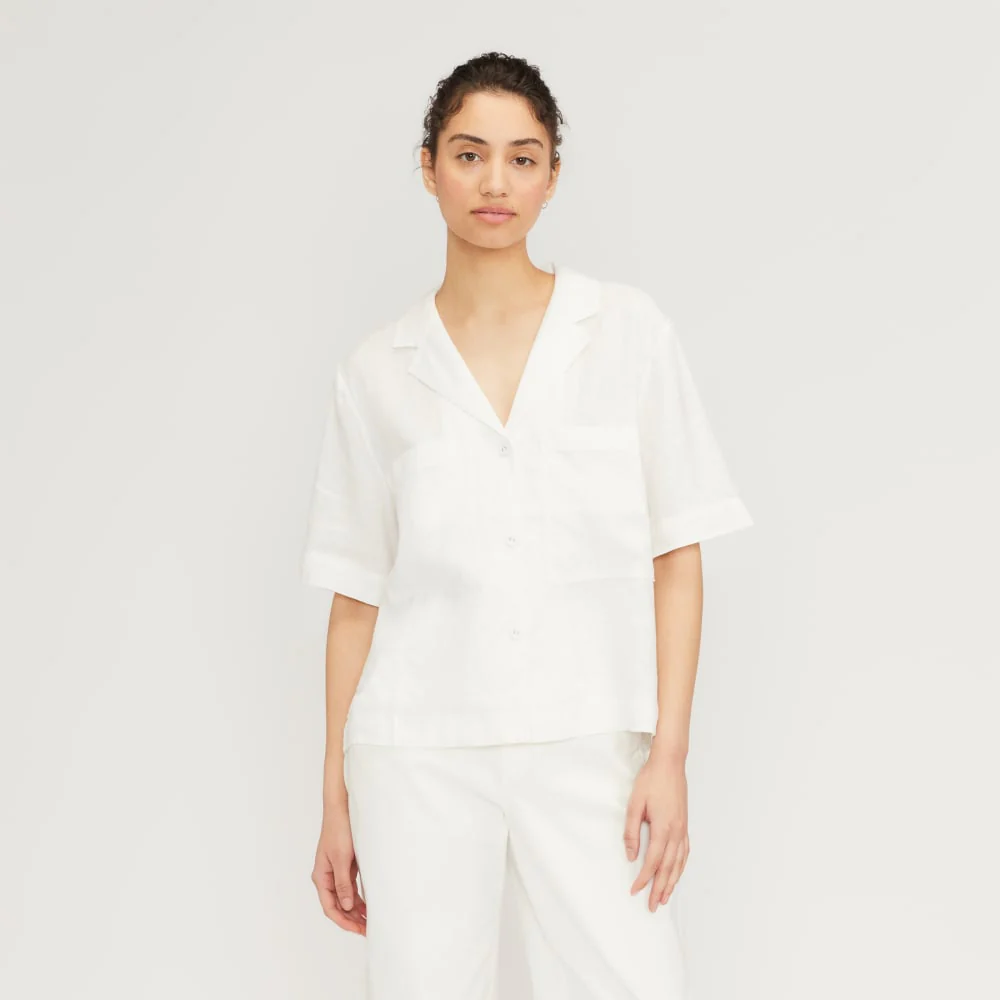 The Linen Workwear Shirt | White