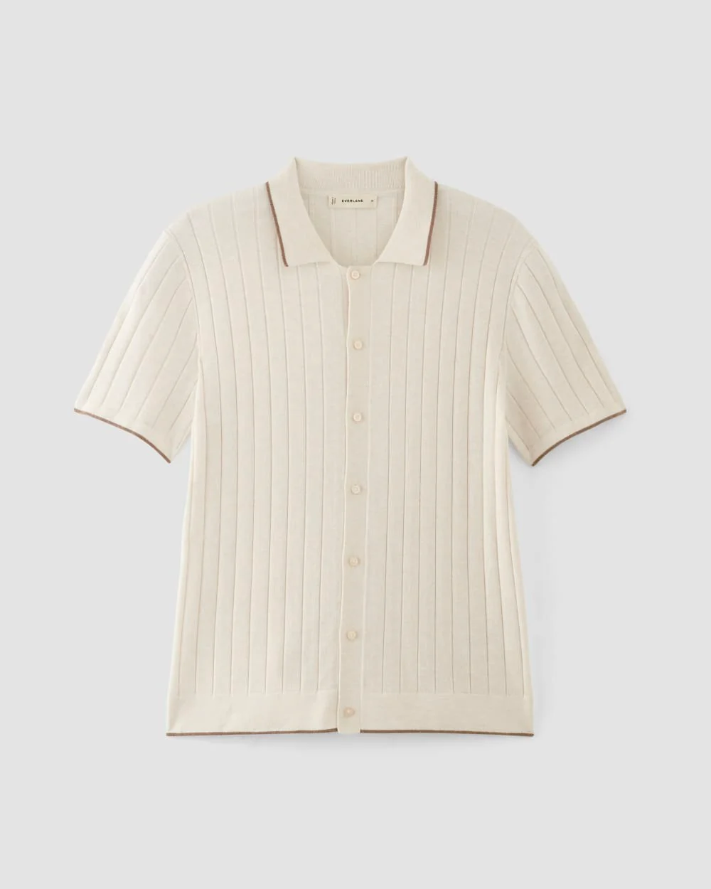 The No-Sweat Button-Down Polo | Heathered Canvas
