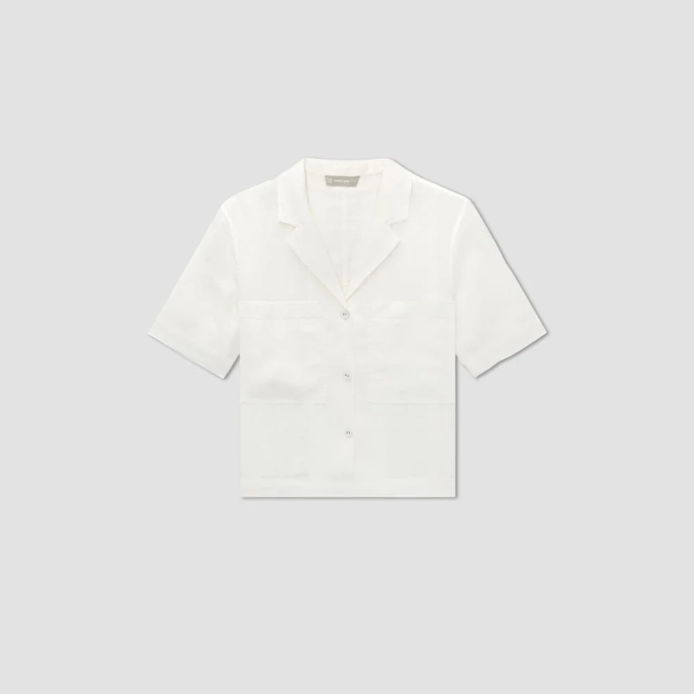 The Linen Workwear Shirt | White