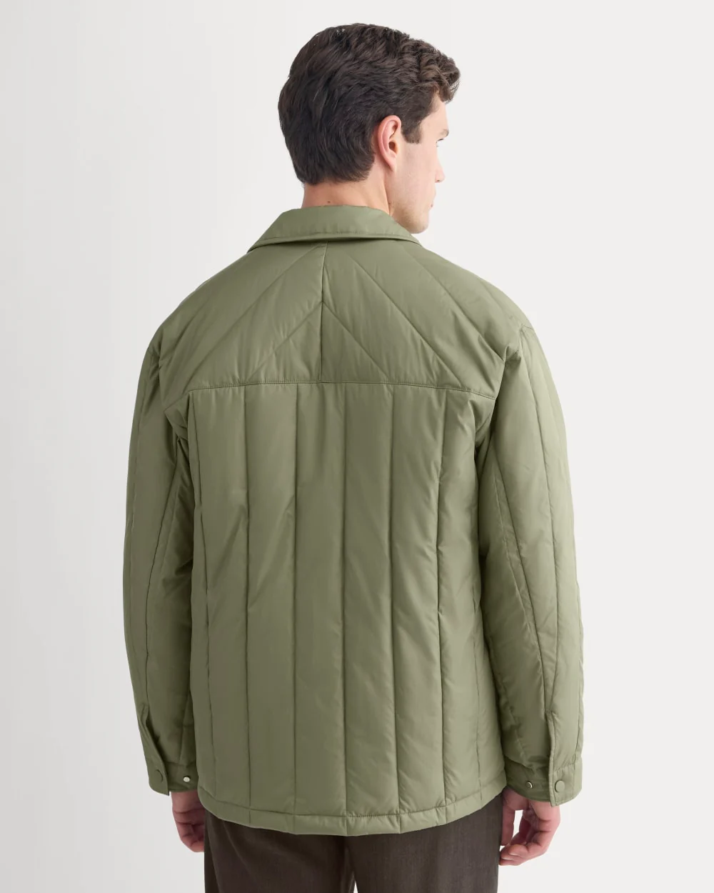 ReNew Vertical-Quilted Jacket | Lichen Green