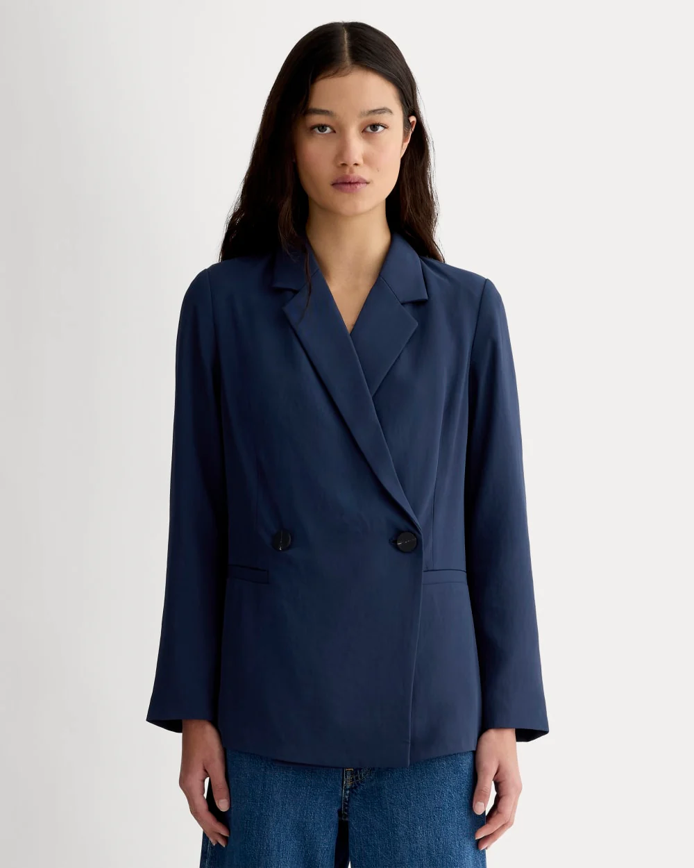 The Drapey Blazer | Navy
