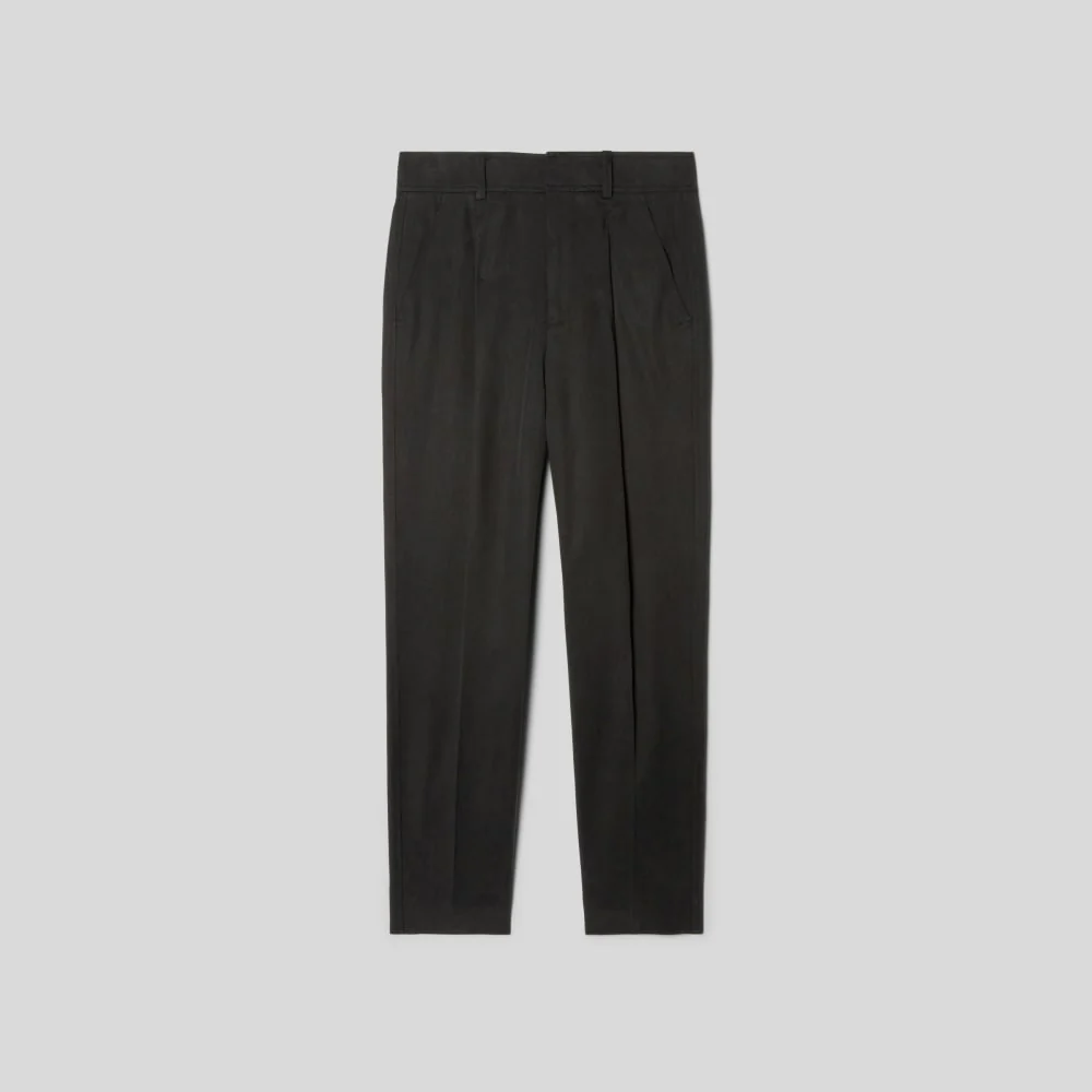 The Draper Tapered Pant in Buttersmooth | Black