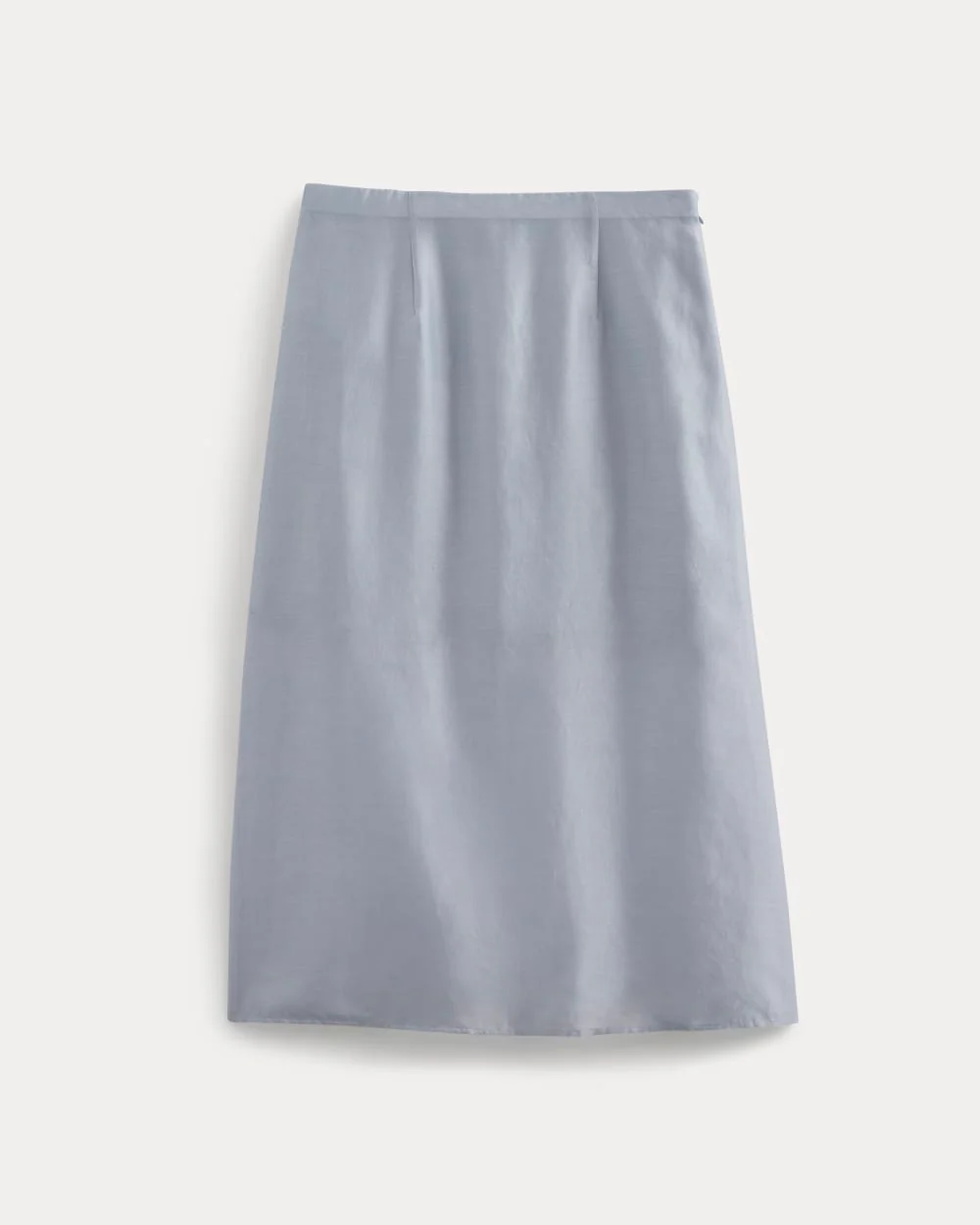 Midi Skirt in Cotton-Silk Organza | Kentucky Blue
