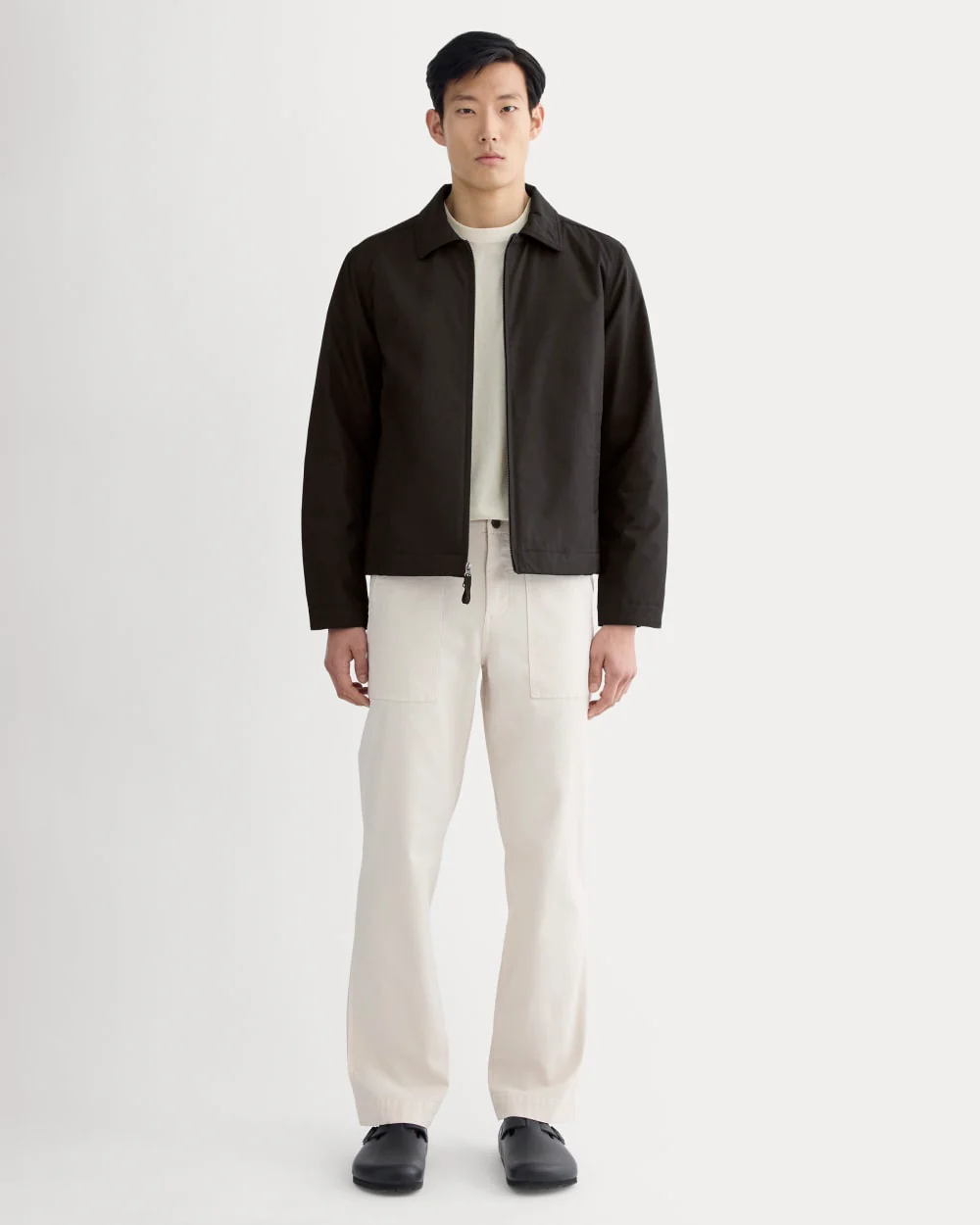 The Filled Harrington Jacket | Black