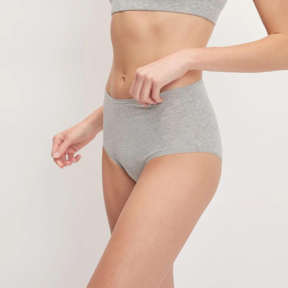 The Cotton High-Rise Hipster |  Heathered Grey