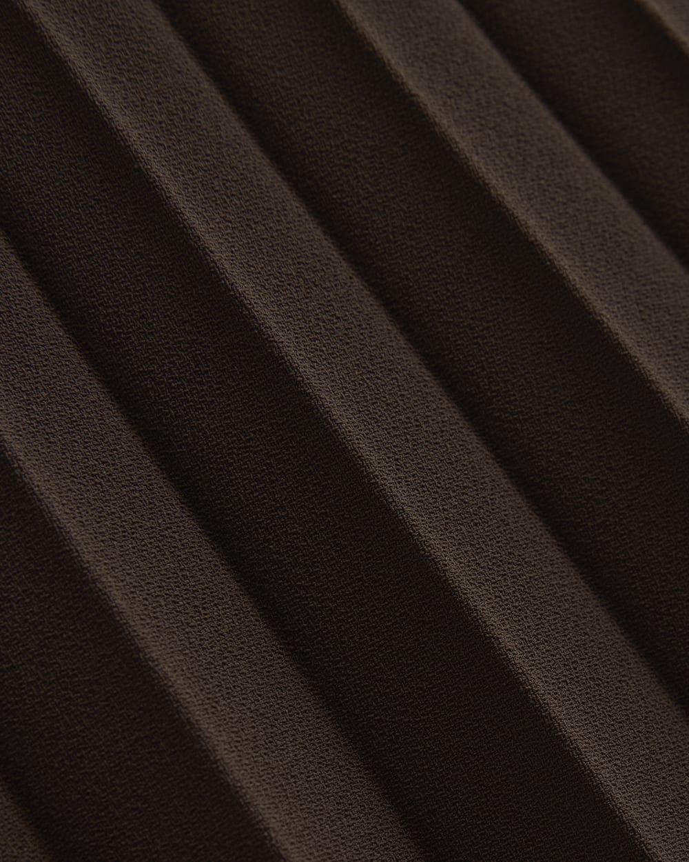 Drapey Crepe Mini Dress | Dark Chocolate