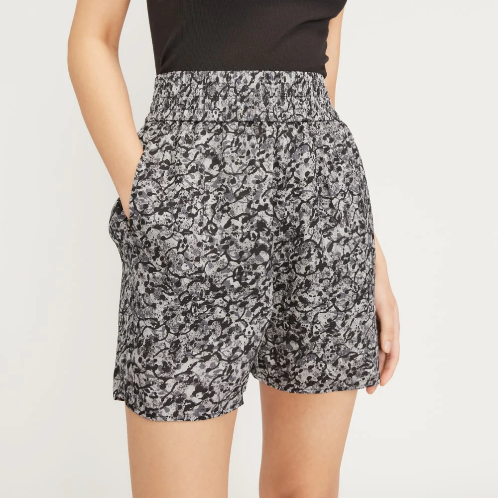 The Satin Pull-On Short | Splatter