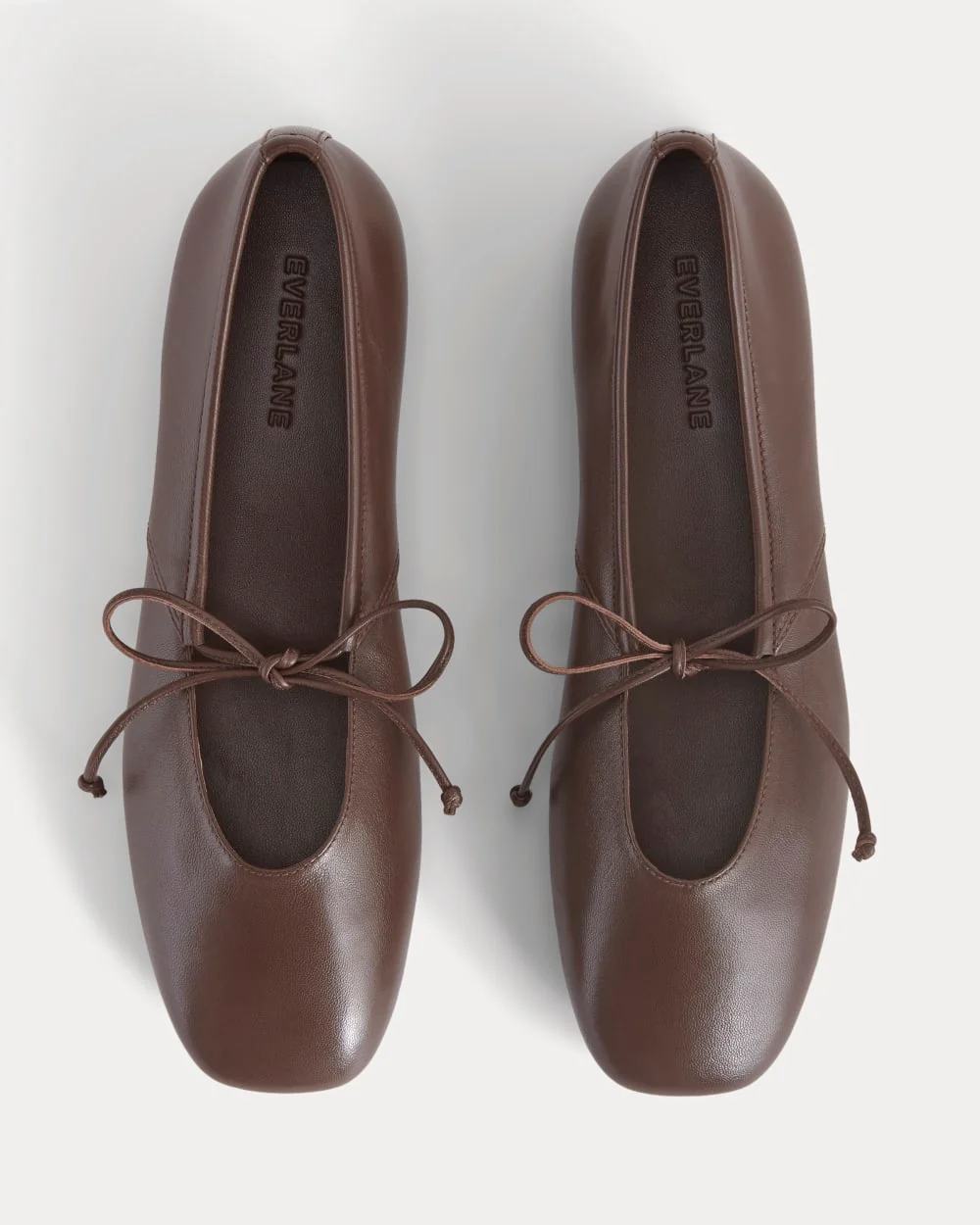 Leather Keyhole Flat | Burnt Umber