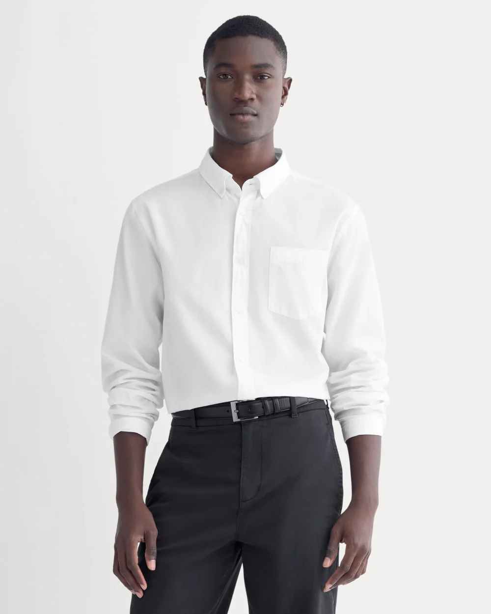 Washed Poplin Shirt | White