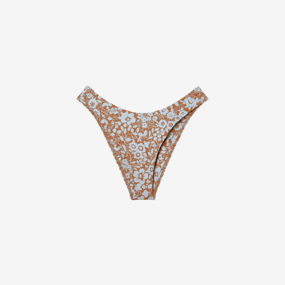 The Thigh-High Bikini Bottom | Honey Floral