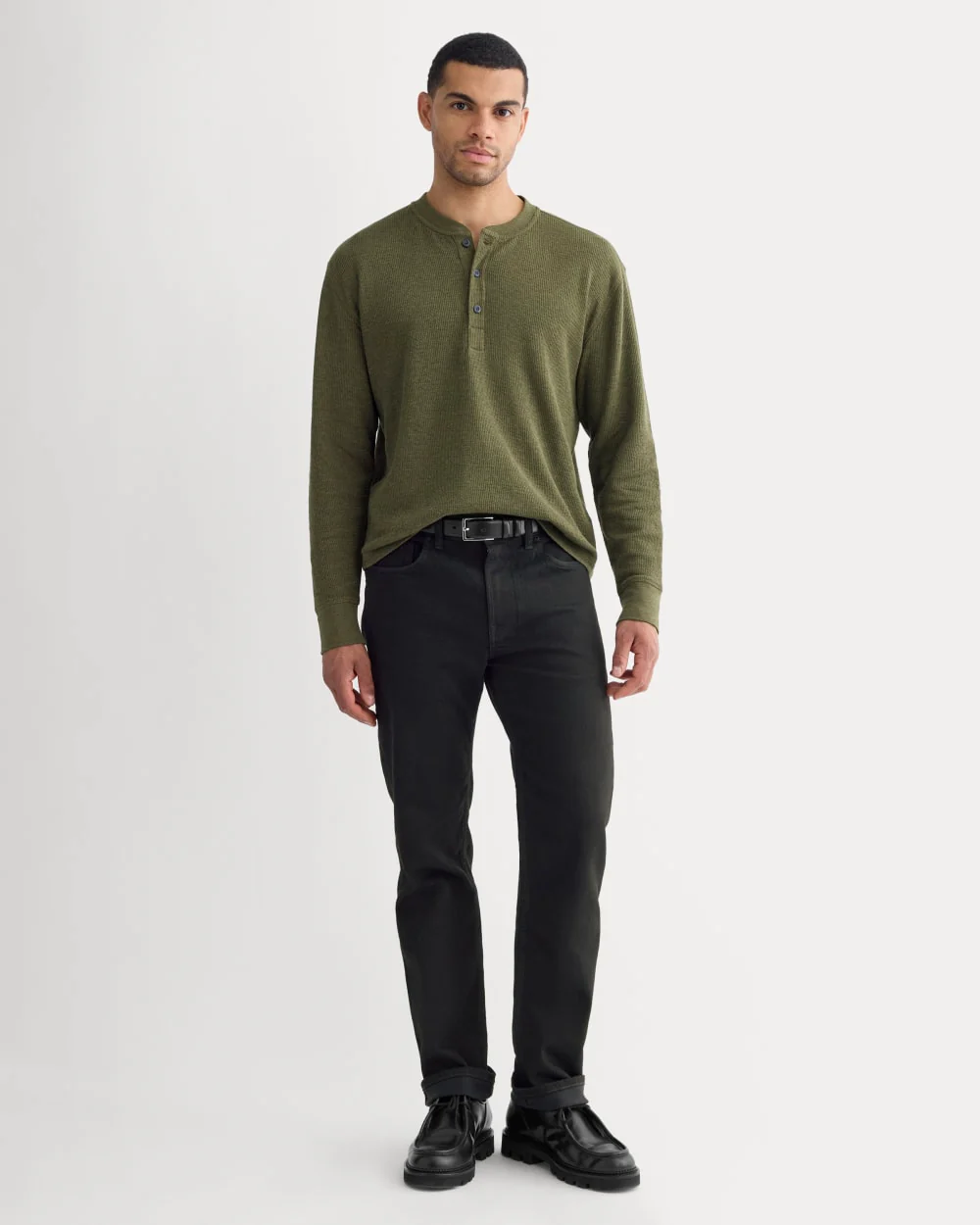 Thermal Henley in Cozy Waffle | Heather Beech