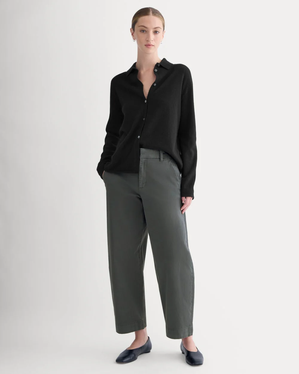 Cotton Twill Chino | Slate Grey