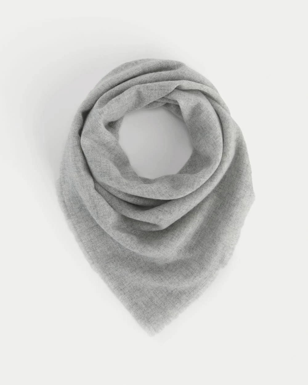 The Feather Cashmere Bandana | Heathered Grey