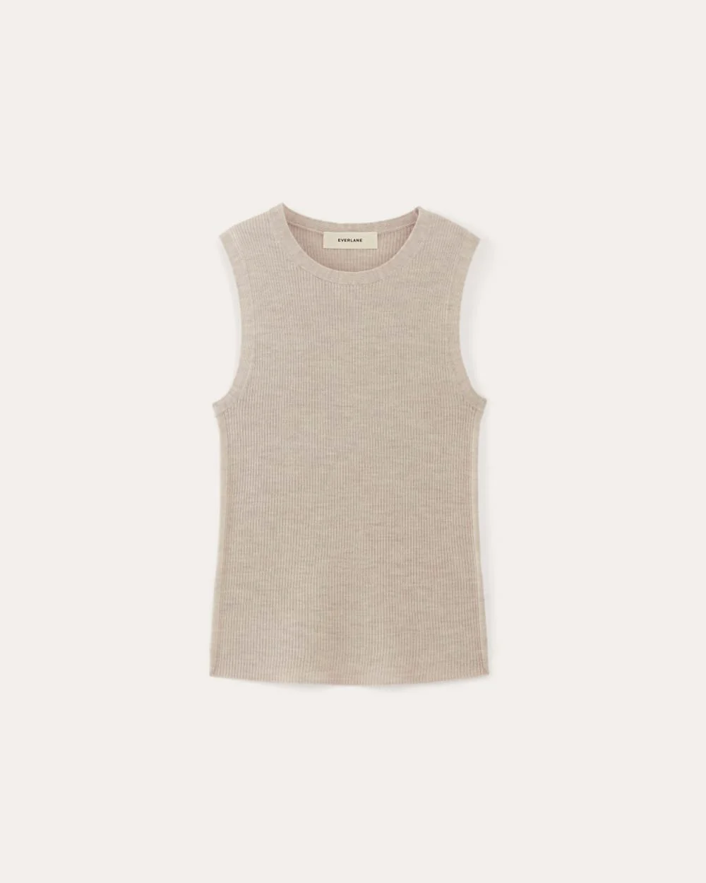 The Tank in Ultrasoft Merino | Heather Oatmeal