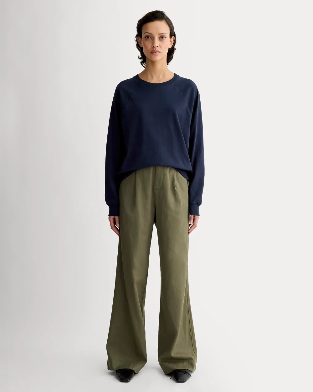 The Off-Duty Long-Sleeve Tee | Navy