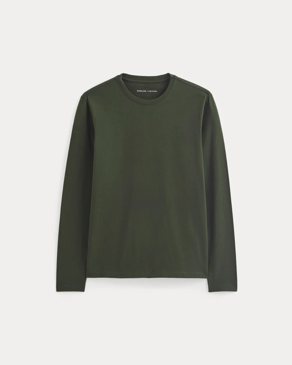 The Essential Organic Long-Sleeve Tee | Dark Green