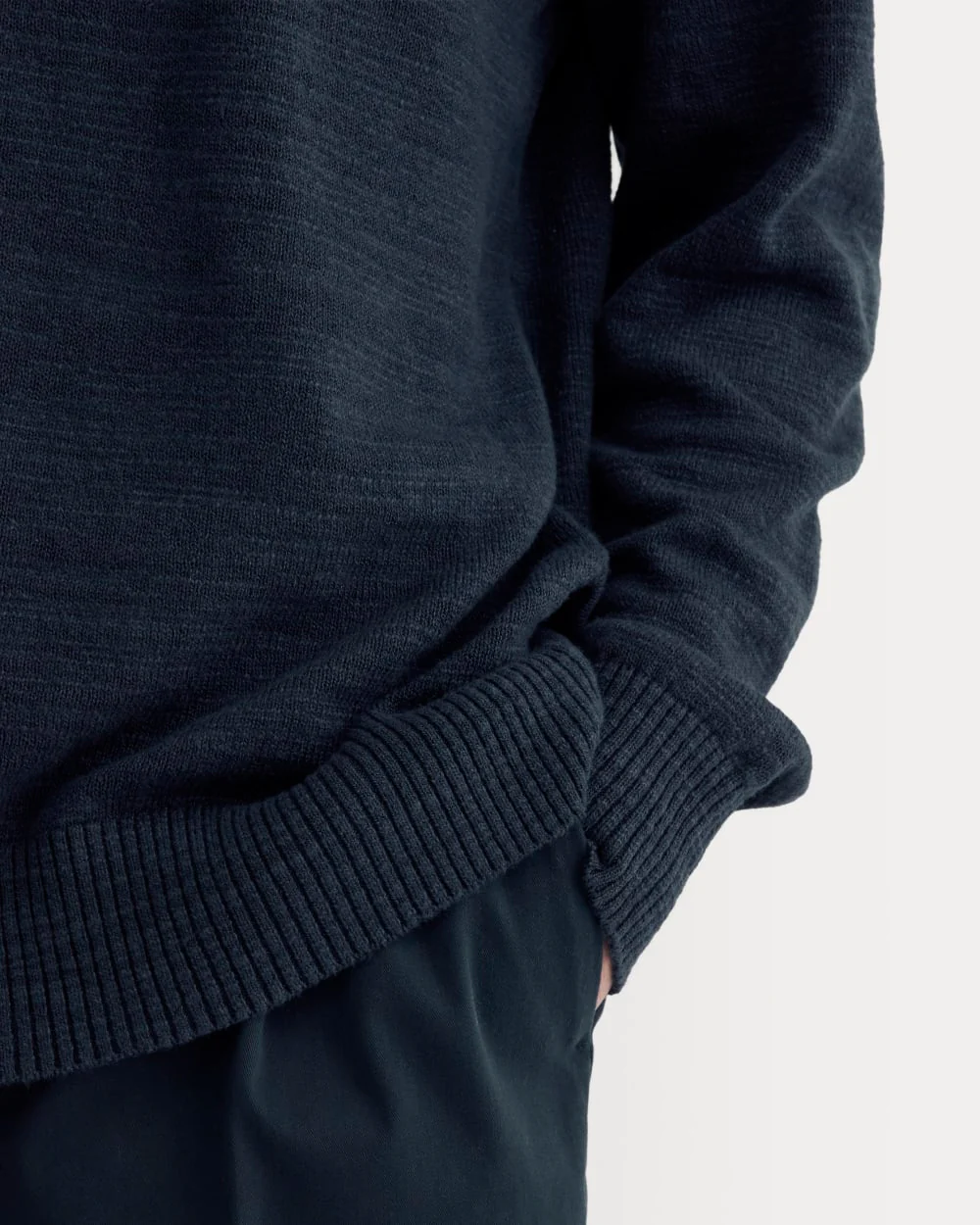 The Cotton Linen Pullover | Navy