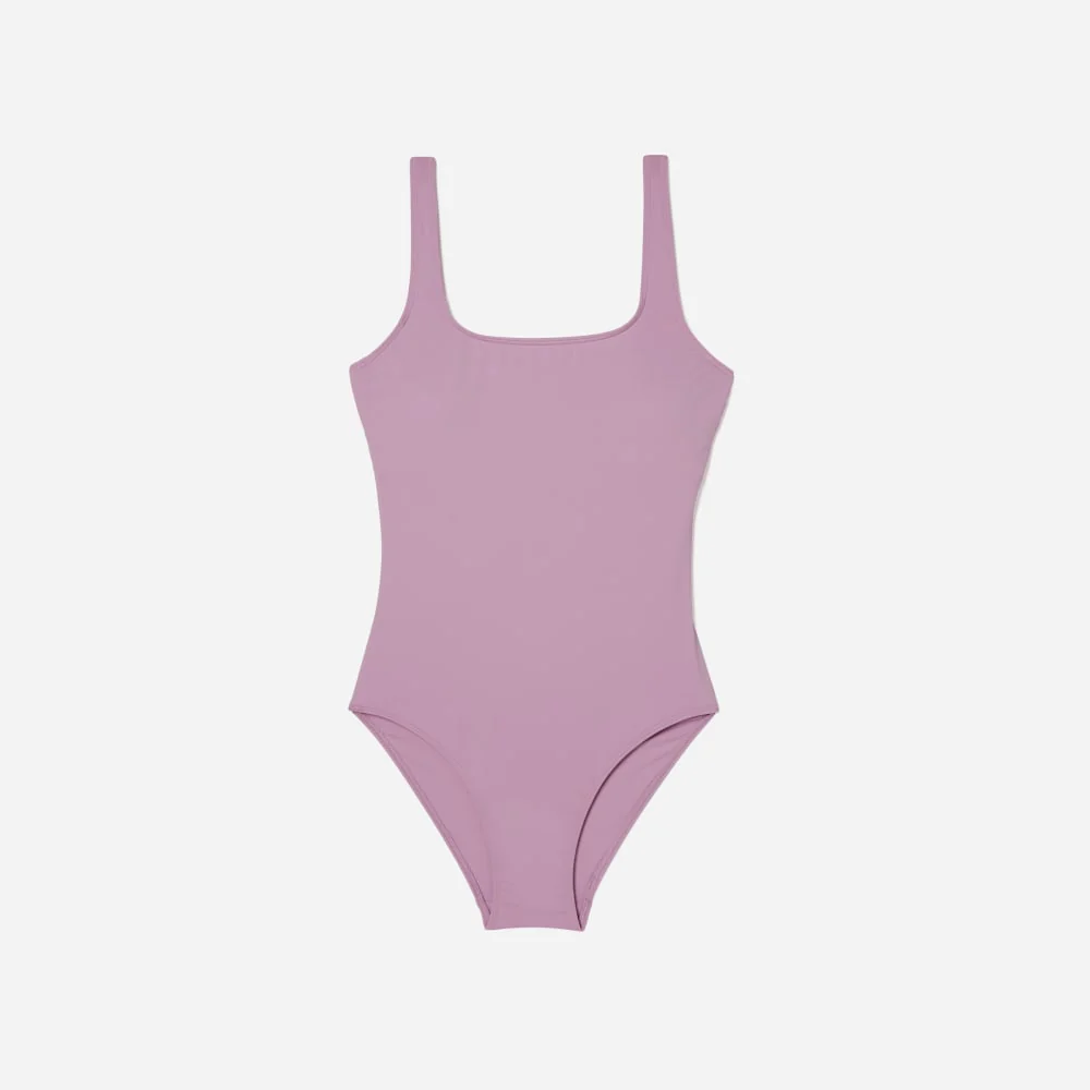 The Square-Neck One-Piece | Lilac
