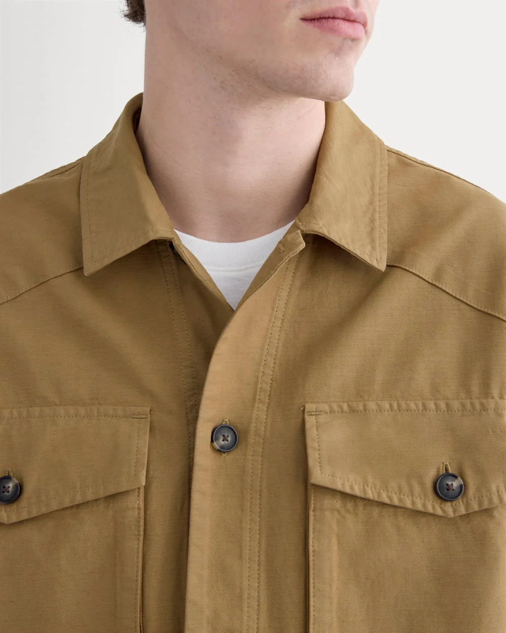 Utility Shirt Jacket | Aged Brass