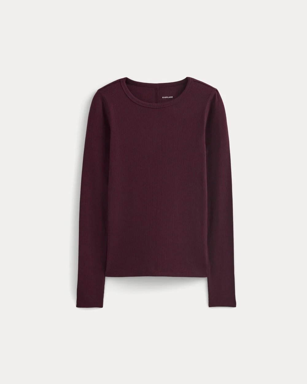The Luxe Rib Long-Sleeve Crew | Heathered Port Royale