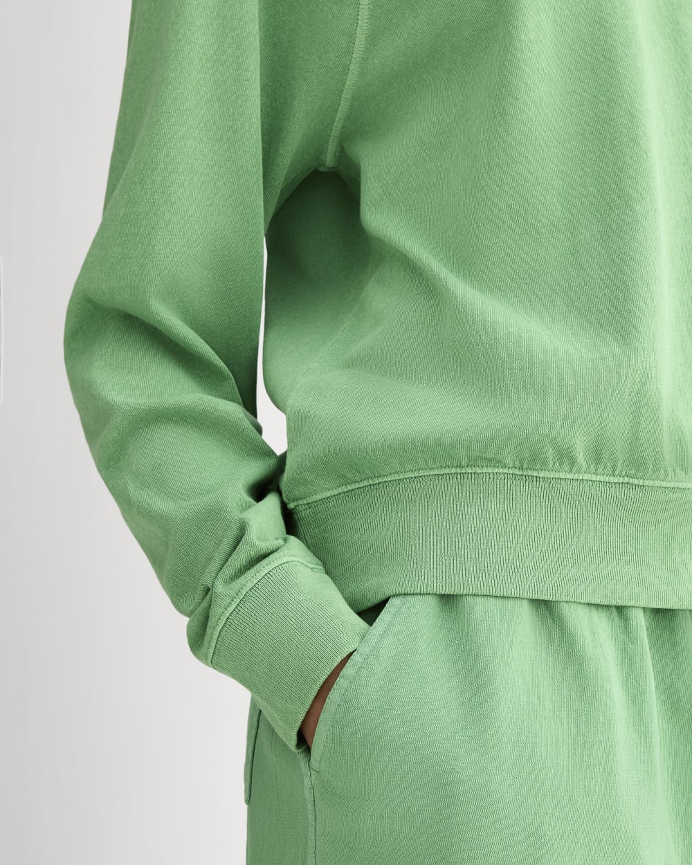 The Off-Duty Long-Sleeve Tee | Green Garment Dye