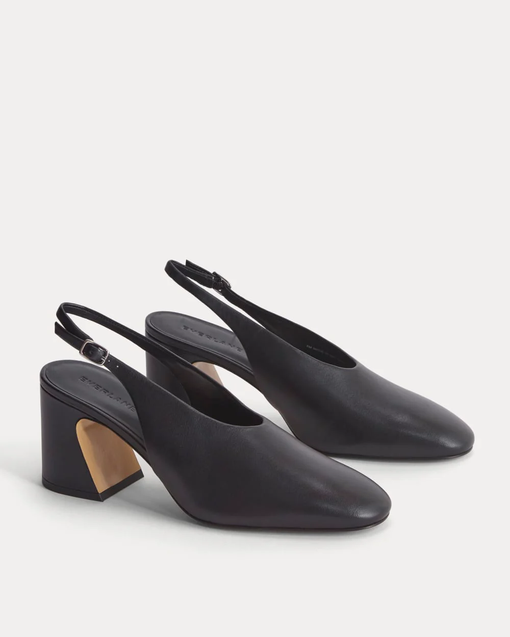 Curved Slingback Heel | Black