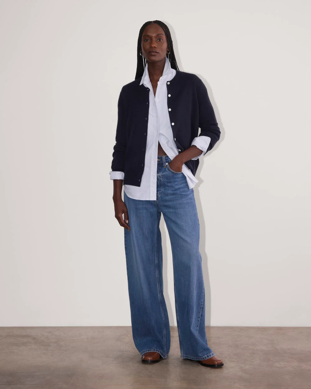 The Classic Cardigan in Cashmere | Navy