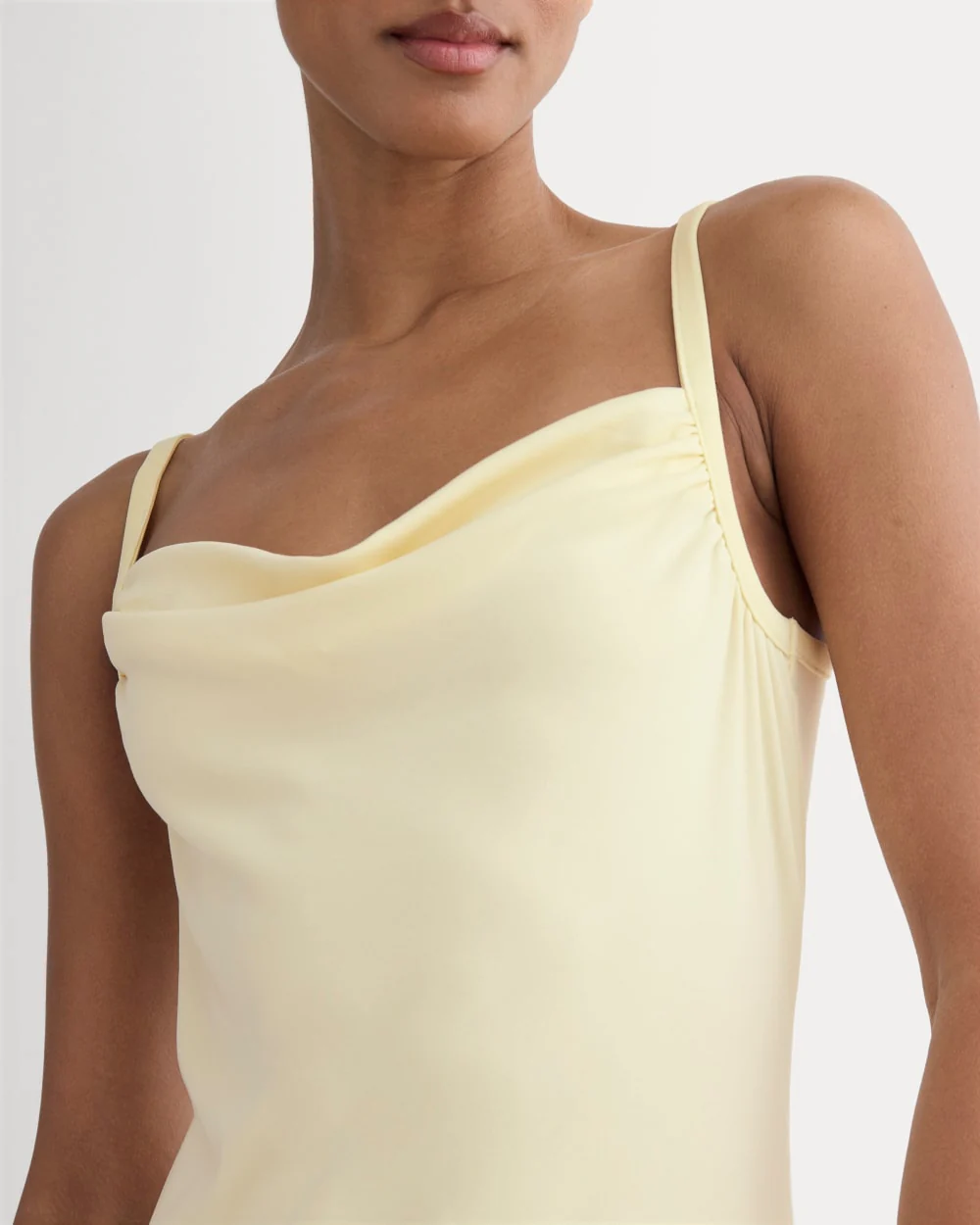 The Tank Midi Dress in Butterknit | Light Yellow