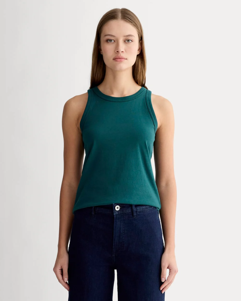 The Tank in Essential Cotton | Dark Sea