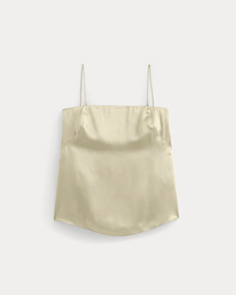 Thin Strap Cami in Silk Charmeuse | Peyote